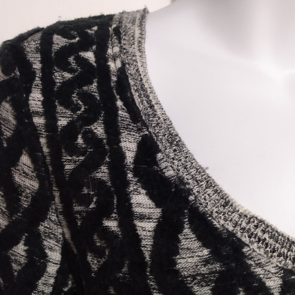 Anthropologie MOTH black lattice sweater dress M - Picture 12 of 15